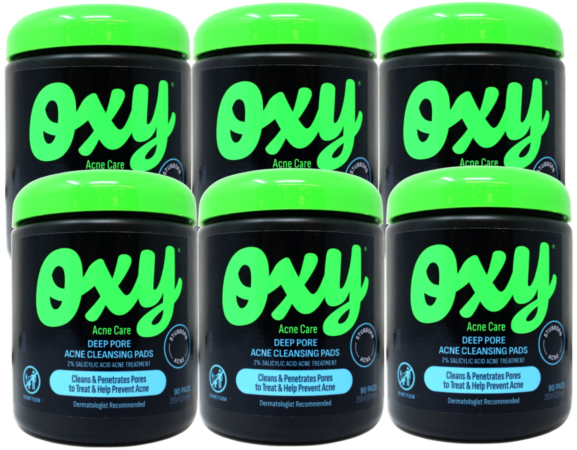 OXY Acne Care Deep Pore Acne Cleansing Pads, 90 Count - 6 Pack