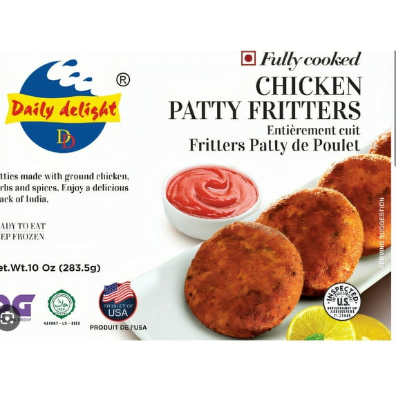 Daily Delight Chicken Patty Fritters 283G