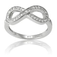thumbnail image 1 of Daily Delight TheJewelryHut Designer Sterling Silver CZ Infinity Ring, 1 of 1