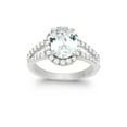 thumbnail image 1 of Daily Delight TheJewelryHut Designer Sterling Silver Large CZ Engagement Ring, 1 of 1