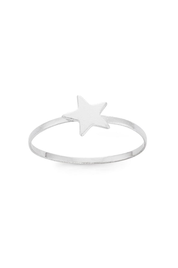 Daily Delight TheJewelryHut Designer Sterling Silver Small Shiny Star Ring