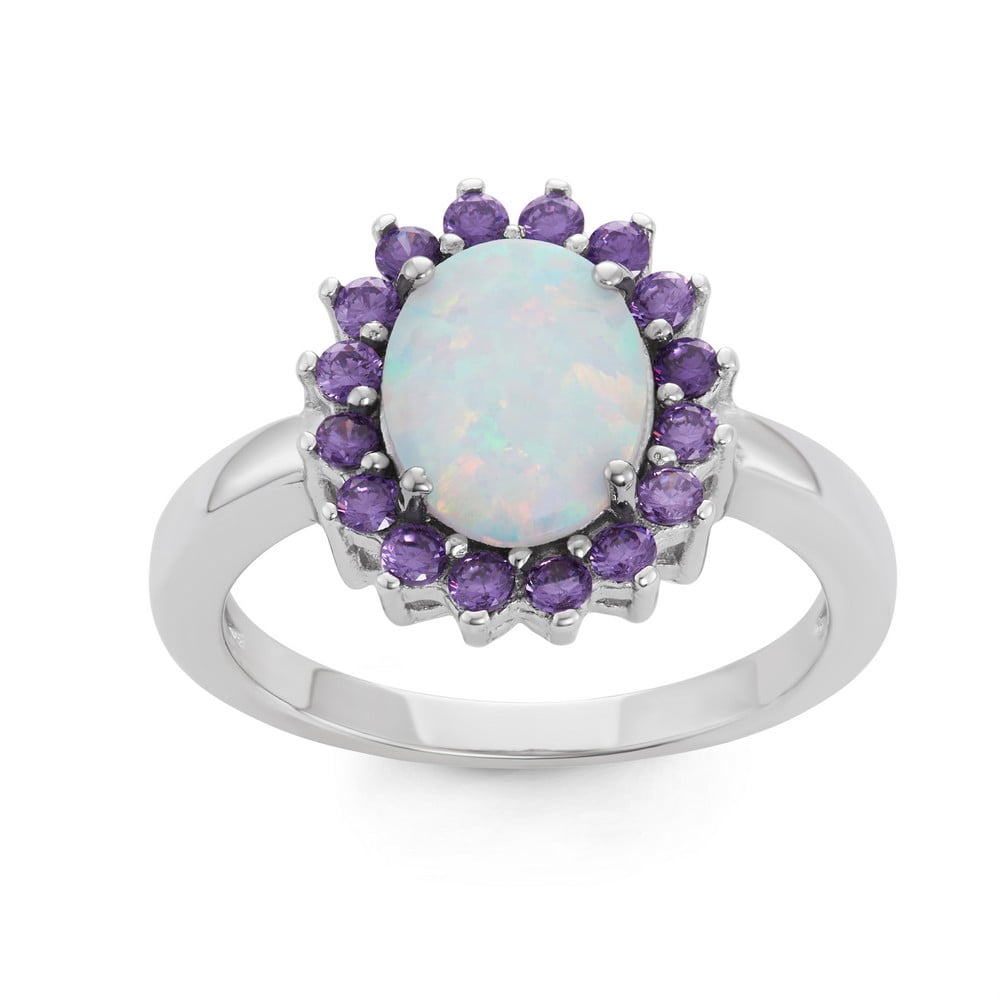 Daily Delight TheJewelryHut Designer Sterling Silver White Inlay Opal ...