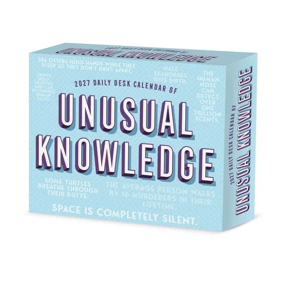 Willow Creek Press, Daily Desk Calendar of Unusual Knowledge 2027 Box Calendar