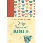 Daily Devotional Bible King James Version [Tangerine Tea Time], Hardcover