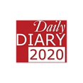 thumbnail image 1 of Pre-Owned Daily Diary 2020: Red 365 Day Tabbed Journal January - December (Clark Diaries & Journals) Paperback, 1 of 1