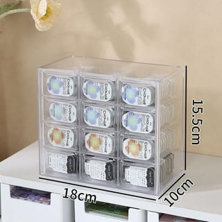 Daily Disposable Contact Lenses Cases INS Beauty Contact Lens Storage Box  Dust-proof Pupil Box Portable Acrylic Drawer Organizer