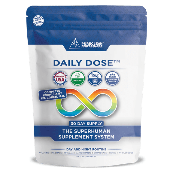 Daily Dose Whole Food Micronutrient Supplement Packets, PureClean Performance