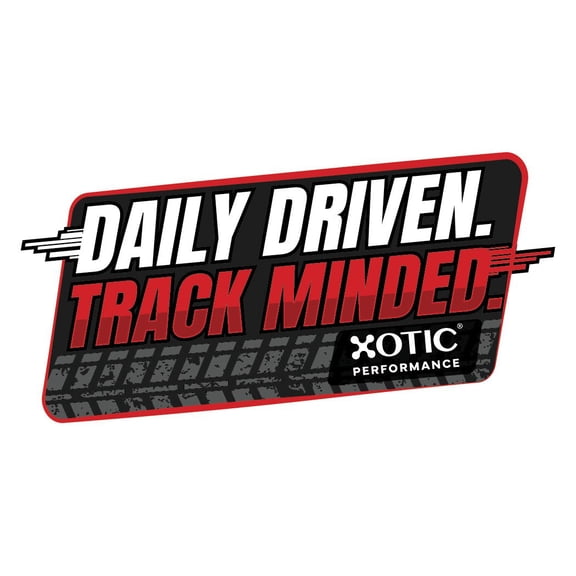 Daily Driven, Track Minded Sticker x 1