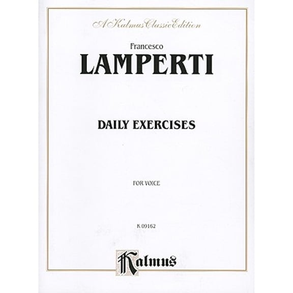 Pre-Owned Daily Exercises for Voice (Paperback 9780711977853) by Francesco Lamperti