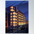 thumbnail image 1 of Daily Express Building, Manchester Poster Wall Art, Modern Wall Decor For Living Room Bedroom, 12x18 UNFRAMED, 1 of 3