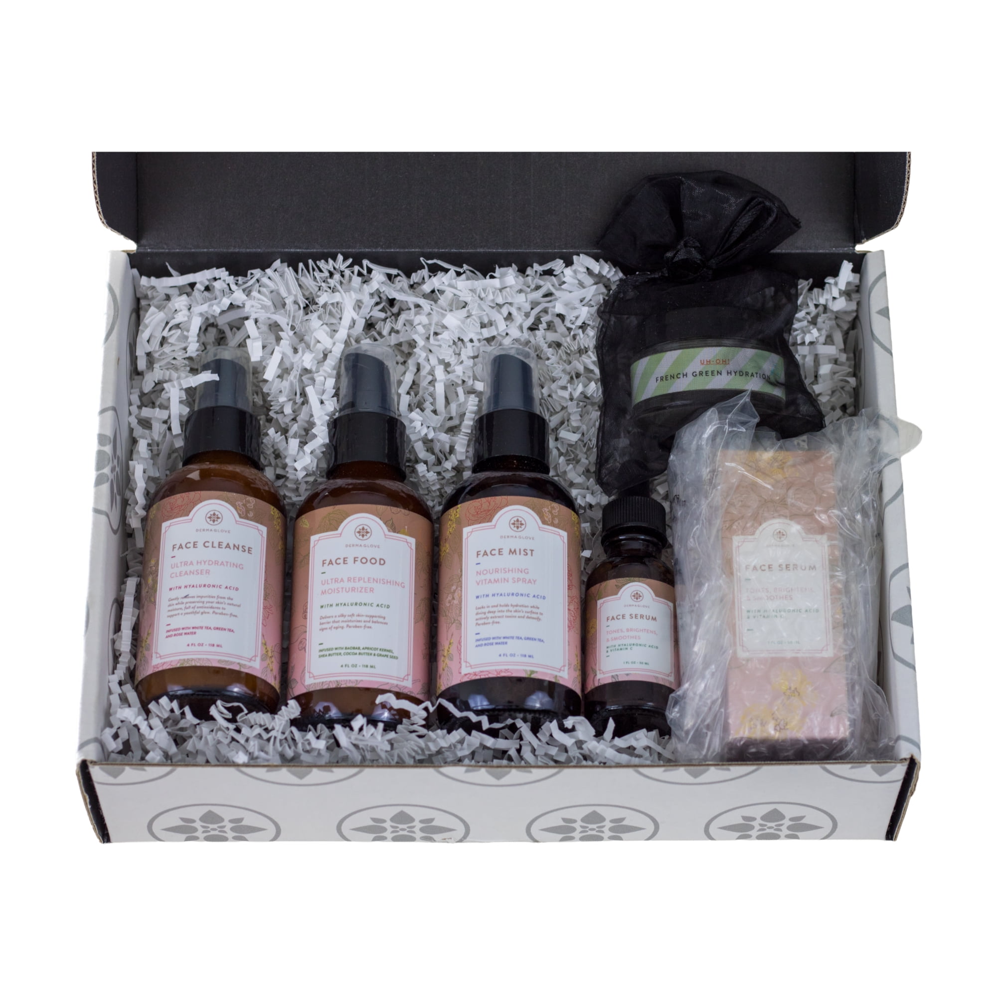 Daily Facial Regimen Set - Cleanser, Moisturizer, Serum, & Mist Skin Care System for All Skin Types - 13 Fl Oz (Pack of 4)