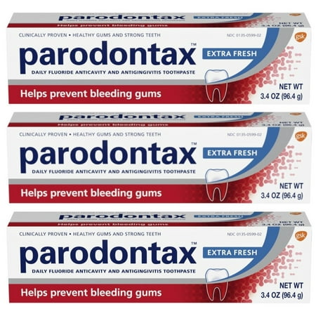 Daily Flouride Anticavity and Antigingivitis Toothpaste by Parodontax , Extra Fresh, 3.4 Oz, 3 Pack