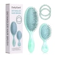 thumbnail image 1 of Daily Gard Detangling Wet Hair Brush Set for Women and Girl, Ultra Soft-Nylon Bristles Detangler Brush for All Hair Types, Green, Idea Gift, 1 of 8