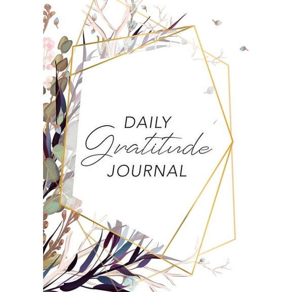 Daily Gratitude Journal: (Purple Flowers with Callout) A 52-Week Guide to Becoming Grateful, (Paperback)