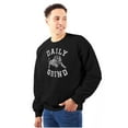 thumbnail image 1 of Daily Grind Gym Workout Exercise Unisex Plus Fleece Graphic Sweatshirt Brisco Brands 5X, 1 of 5