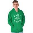 thumbnail image 1 of Daily Grind Gym Workout Exercise Zip Up Hoodie Men's Women's Brisco Brands 2X, 1 of 6