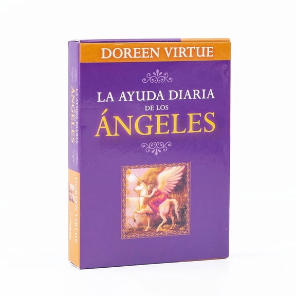 Daily Guidance From Your Angels Oracle 44 Cards Deck 10.4*7.4cm Spanish Version Fate Divination Tarot Board Playing Game
