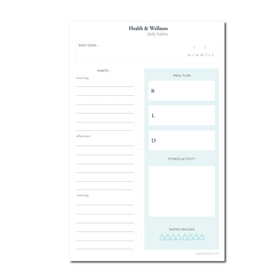 Daily Habit Tracker Notepad- Simple Way To Create A New Daily Habit, Portable 8.5" x 5.5" in size, 50 pages (Daily Habits)