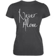 thumbnail image 1 of Daily Inspiration Never Alone Juniors Soft T Shirt Deep Heather SM, 1 of 1