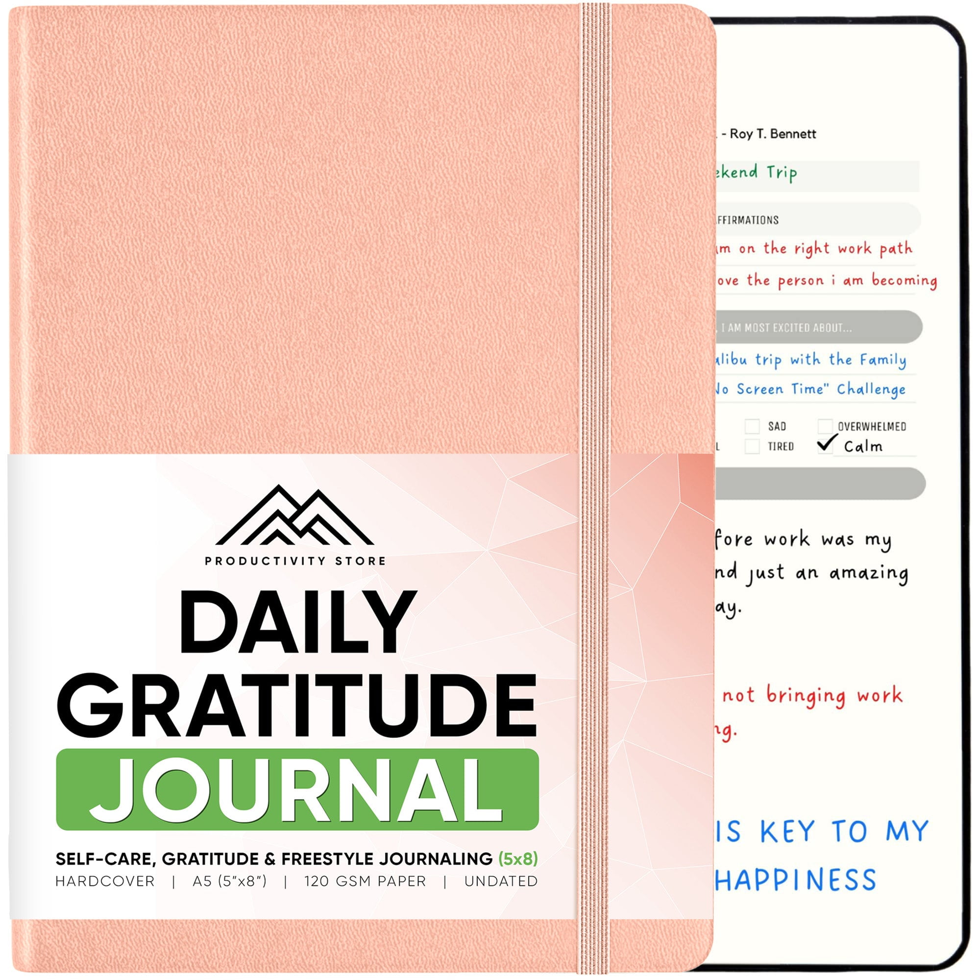 Motivational Daily Journal for Mindfulness & Productivity