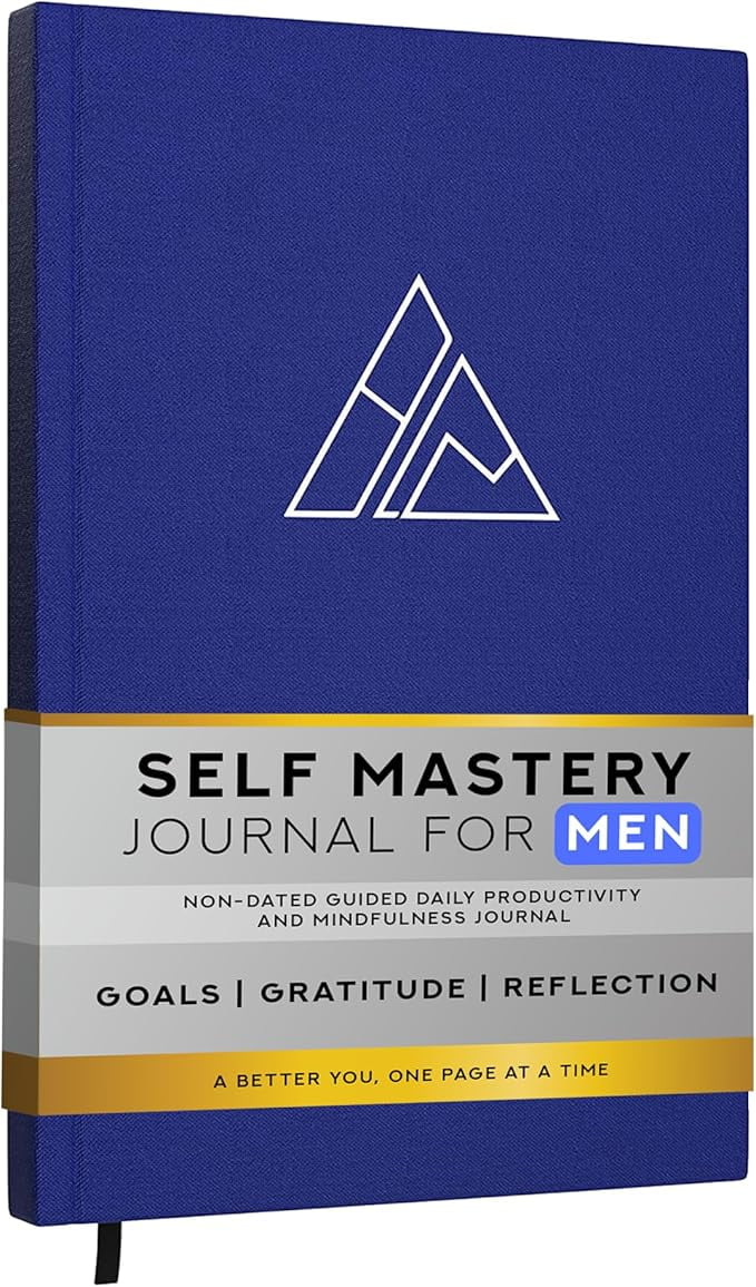 Daily Journal for Men - Gratitude Journal Notebook - Reflection Journal for Mindfulness