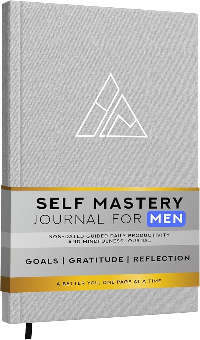 Daily Journal for Men - Gratitude Journal Notebook - Reflection Journal for Mindfulness