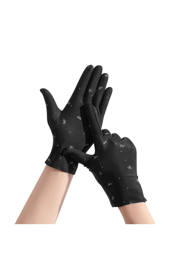 Daily Knit Touch Gloves Sensitive Touch Screen Anti Slip Elastic Cuff Warm Light Gloves for Sports Commute Shopping