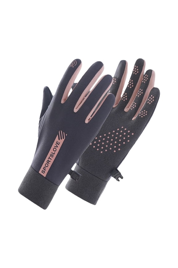 Daily Knit Touch Gloves Sensitive Touch Screen Anti Slip Elastic Cuff Warm Light Gloves for Sports Commute Shopping