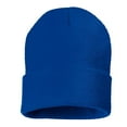thumbnail image 1 of Daily Knited Plain Beanie - Stay Warm Stylish Stretchy Soft Beanie Hats for Men and Women, 12 inch, Blue, 1 of 7