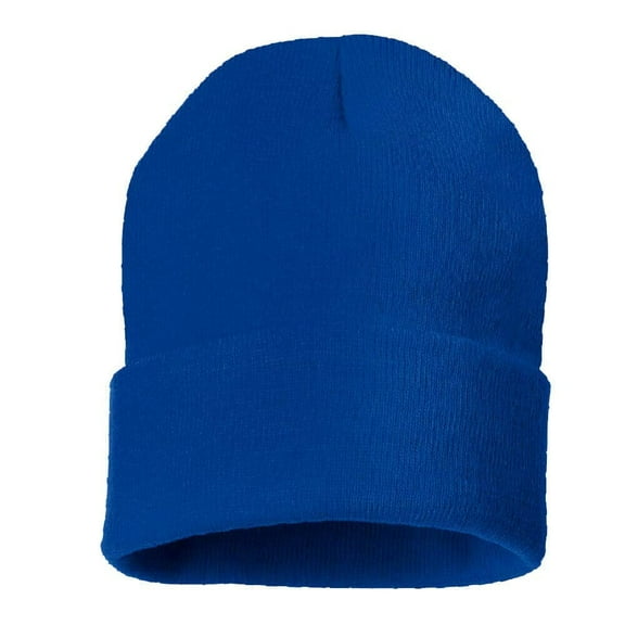 Daily Knited Plain Beanie - Stay Warm Stylish Stretchy Soft Beanie Hats for Men and Women, 12 inch, Blue