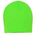 thumbnail image 1 of Daily Knited Plain Beanie - Stay Warm Stylish Stretchy Soft Beanie Hats for Men and Women, 8 inch, Lime, 1 of 7