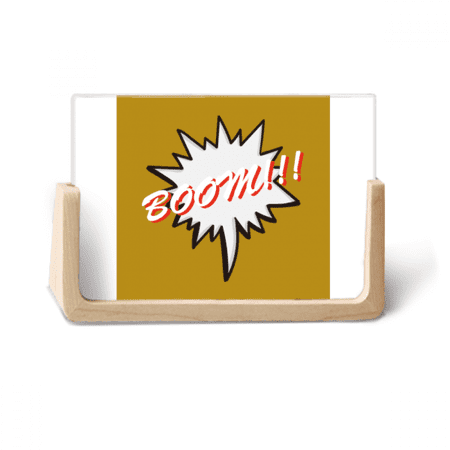 Daily Language Chat Emotion Excitement Photo Wooden Photo Frame Tabletop Display