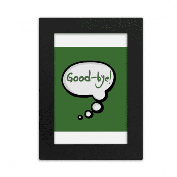 Daily Language Chat Goodbye Farewell Desktop Photo Frame Picture Display Art Painting Exhibit