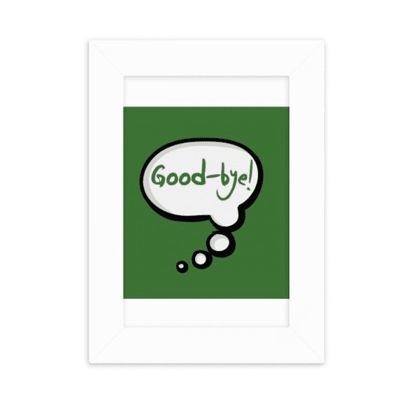 Daily Language Chat Goodbye Farewell Desktop Photo Frame Picture Display Decoration Art Painting