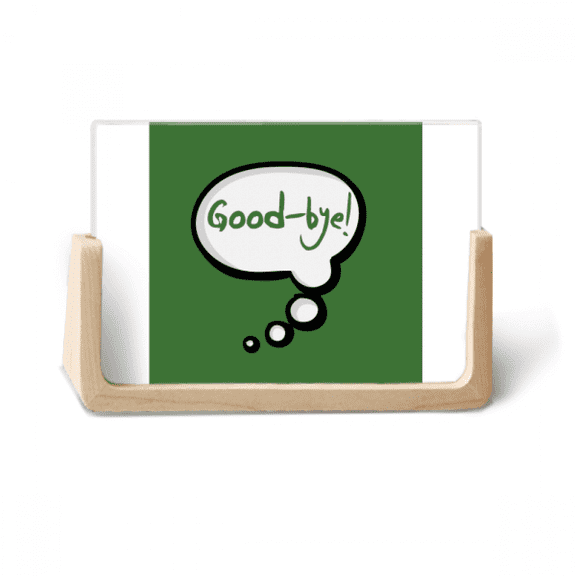 Daily Language Chat Goodbye Farewell Photo Wooden Photo Frame Tabletop Display