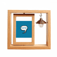 thumbnail image 1 of Daily Language Chat Goodbye Farewell Wooden Rotating Picture Photo Frame 4x6, 1 of 3