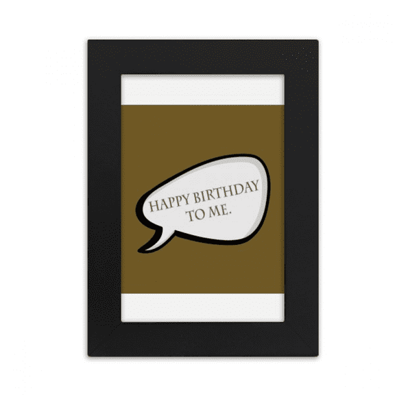 Daily Language Chat Happy Birthday Desktop Photo Frame Picture Display Art Painting Exhibit