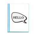 thumbnail image 1 of Daily Language Chat Happy Greetings Hello Book Sheet Protectors Portfolio Binder Folder, 1 of 3