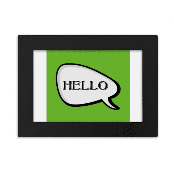 Daily Language Chat Happy Greetings Hello Desktop Photo Frame Ornaments Picture Art Painting