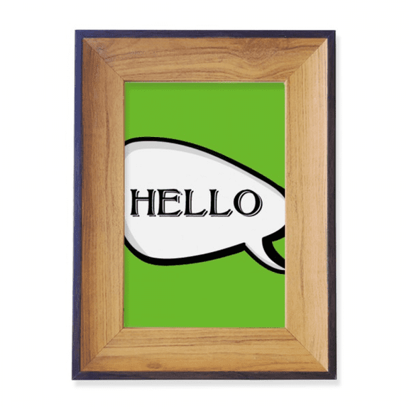 Daily Language Chat Happy Greetings Hello Photo Frame Exhibition Display Art Desktop Painting