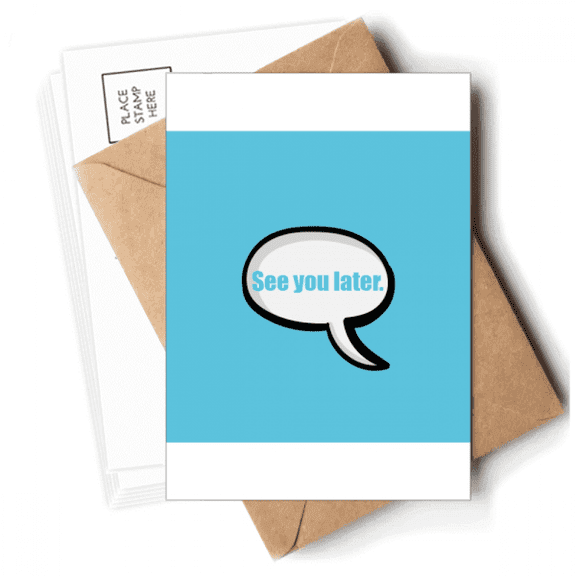 Daily Language Chat Happy Greetings Postcards Envelopes Blank Note Cards Mailing