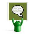 thumbnail image 1 of Daily Language Chat Separate Meet Memo Holder Cartoon Animal Frog Stand Decoration, 1 of 3