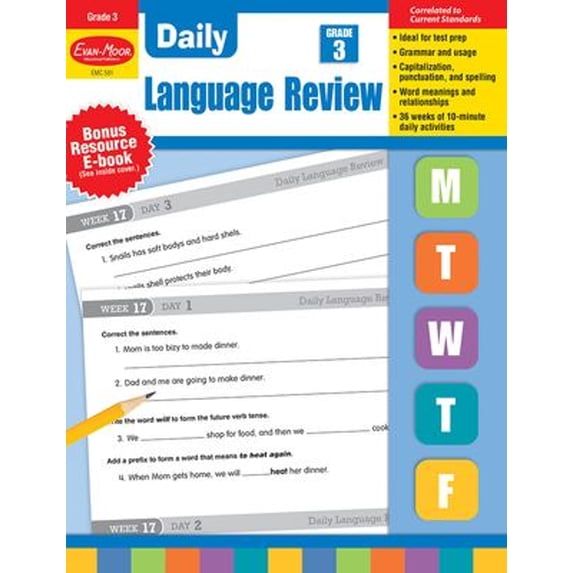 Pre-Owned Daily Language Review, Grade 3 - Te-Ls Cpq (Paperback) 1557996571 9781557996572