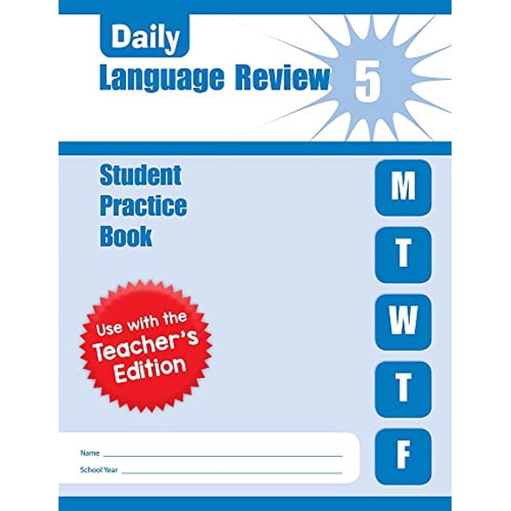 Pre-Owned Daily Language Review, Grade 5 Workbook, by Evan-Moor Corporation, (Paperback), Children's Books, Student Edition, English
