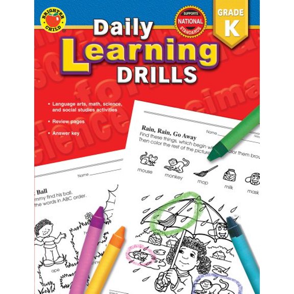 Pre-Owned Daily Learning Drills Grade K (Paperback) 0769630901 9780769630908