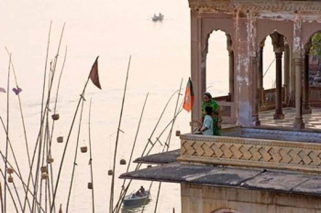 Daily Life Along The Ganges River Varanasi India Canvas Art - Micah Wright DanitaDelimont (26 x 17)