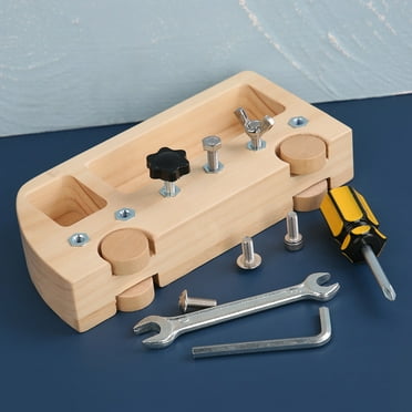 Daily Life Teaching Busy Bus Screw Early Education Toy Workbench New Gifts for Women Men Multicolor