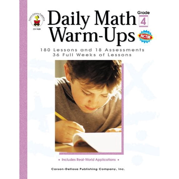 Pre-Owned Daily Math Warm-Ups, Grade 4 (Daily Series) (Paperback) 0887248209 9780887248207