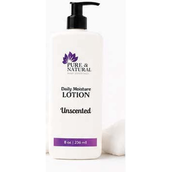Pure & Natural Body Essentials Moisturizing Jojoba Oil Lotion for Dry Skin Relief, Unscented, 8 oz