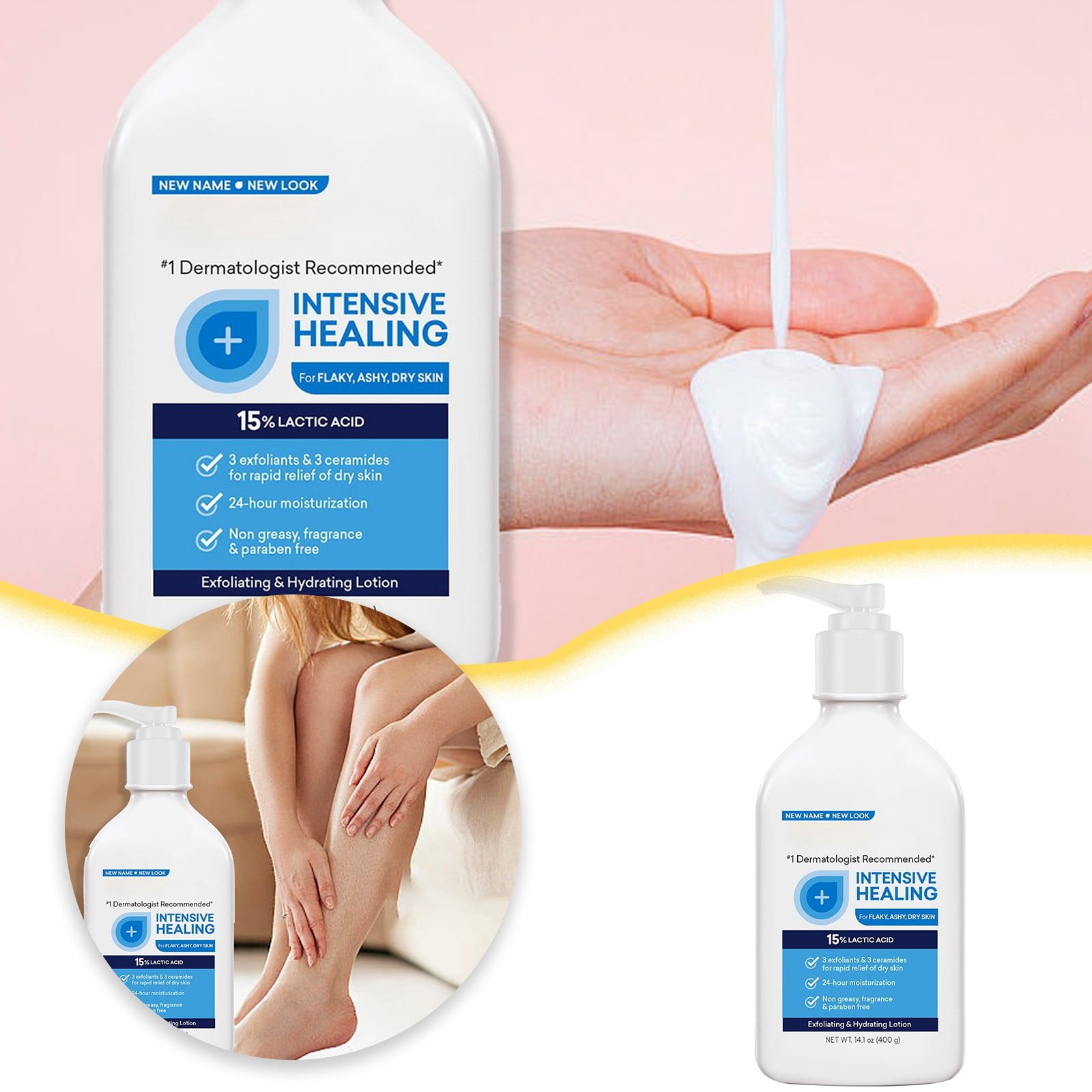 Daily Moisturizing Lotion for Dry Skin 7.9 oz Pump Bottle 2in1